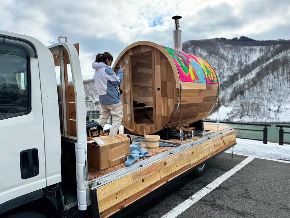 移動型サウナの制作